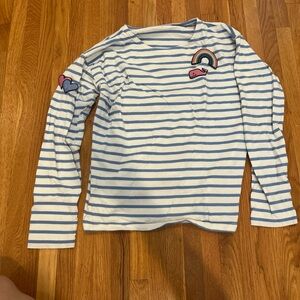 Vineyard Vines Kids Blue Striped Long Sleeve Tee